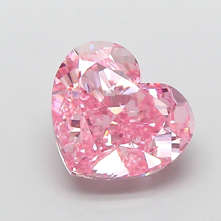 2.37 ct Pink (Vivid) VS1 Heart Modified lab-grown diamond