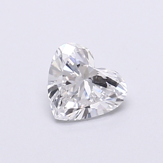 Actual 0.34 carat E Heart lab-grown diamond