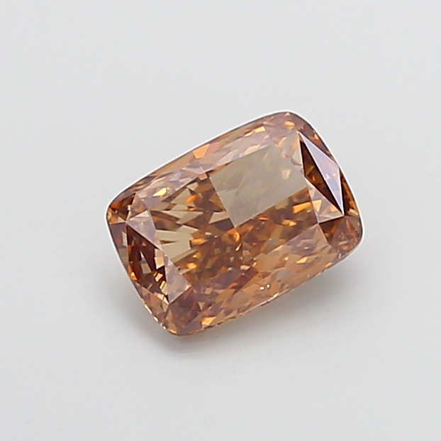 2.44 ct Cushion lab grown diamond Fancy Brown VS1