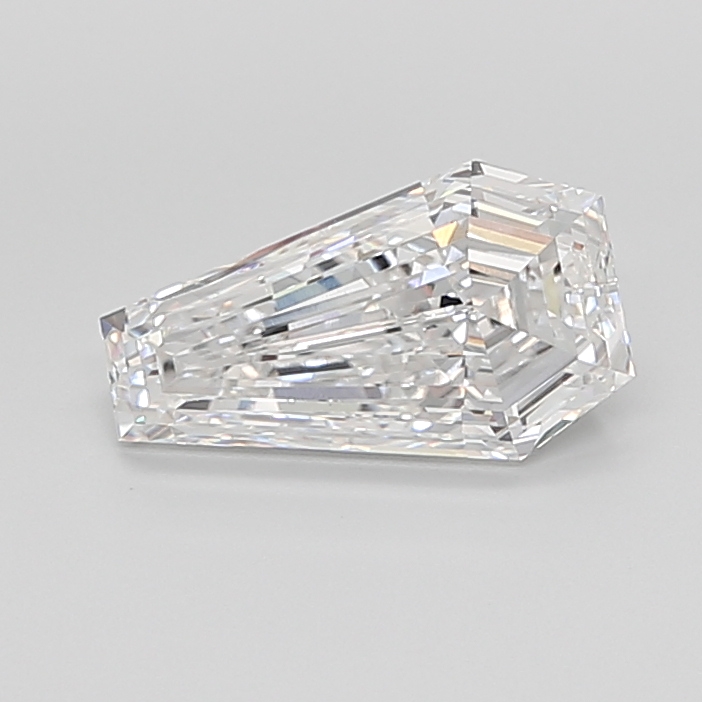 3.03 carat Coffin lab grown diamond, E VVS2, IGI certified