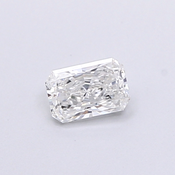 Actual 0.27 carat E Radiant lab-grown diamond