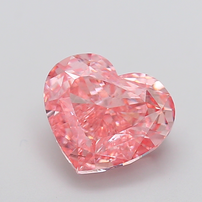 5.02 ct Heart Fancy Vivid Pink Lab-Grown Diamond