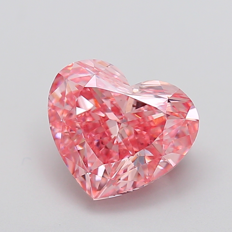 5.03 ct Heart Fancy Vivid Pink Lab-Grown Diamond