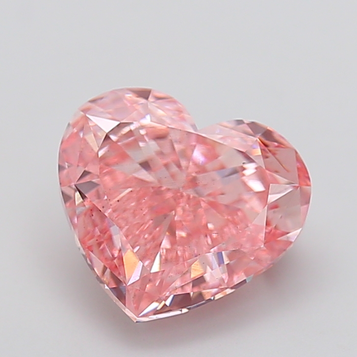 5.02 ct Heart Fancy Vivid Pink Lab-Grown Diamond