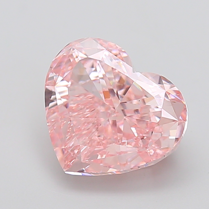 5.03 ct Heart Fancy Intense Pink Lab-Grown Diamond