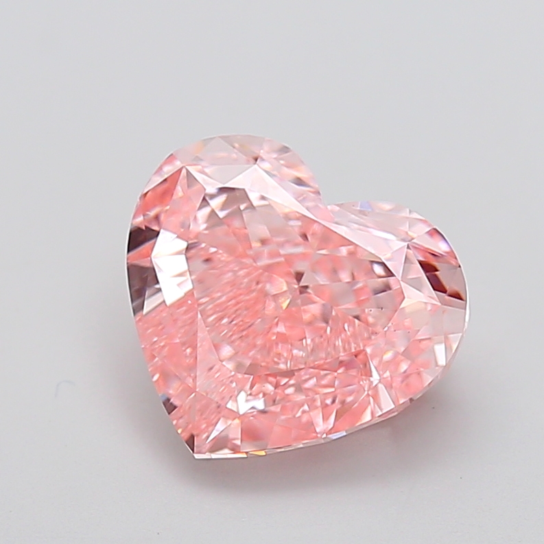 4.52 ct Heart Fancy Vivid Pink Lab-Grown Diamond