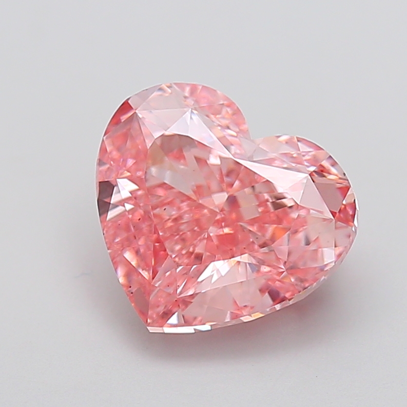 5.00 ct Heart Fancy Vivid Pink Lab-Grown Diamond