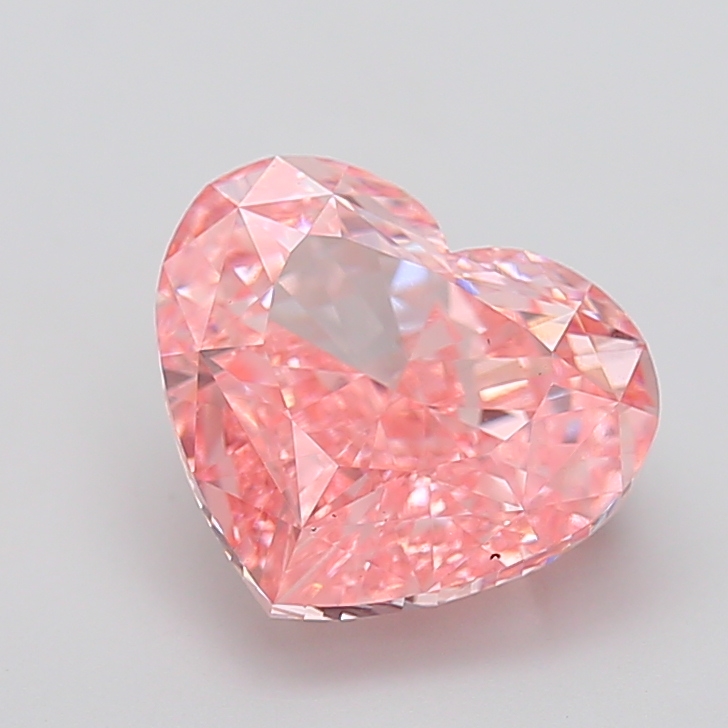 5.00 ct Heart Fancy Vivid Pink Lab-Grown Diamond