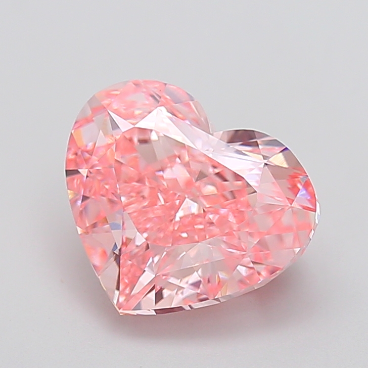 4.50 ct Heart Fancy Vivid Pink Lab-Grown Diamond