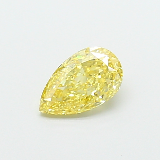 1.03 ct Pear Fancy Intense Yellow Lab-Grown Diamond