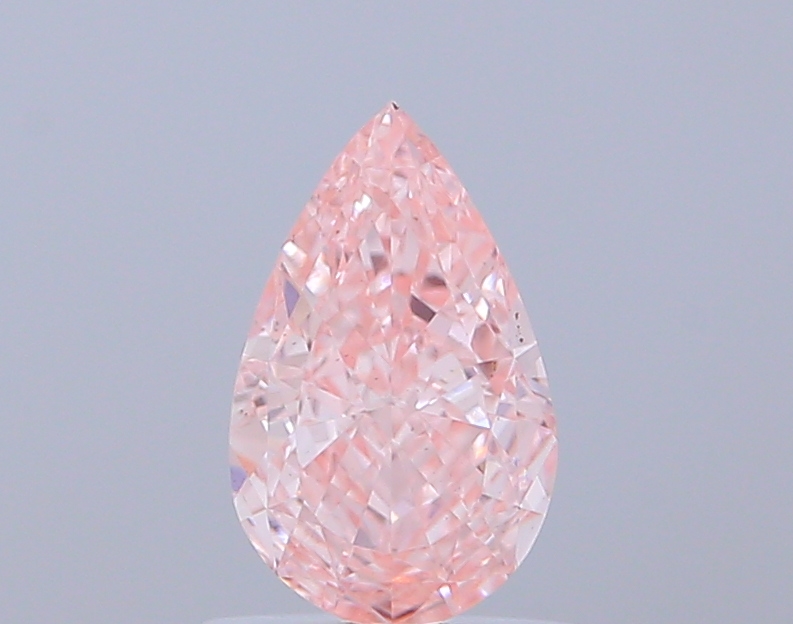 1.04 ct Pear Fancy Vivid Pink Lab-Grown Diamond