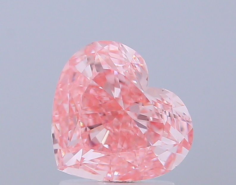 2.00 ct Heart Fancy Vivid Pink Lab-Grown Diamond