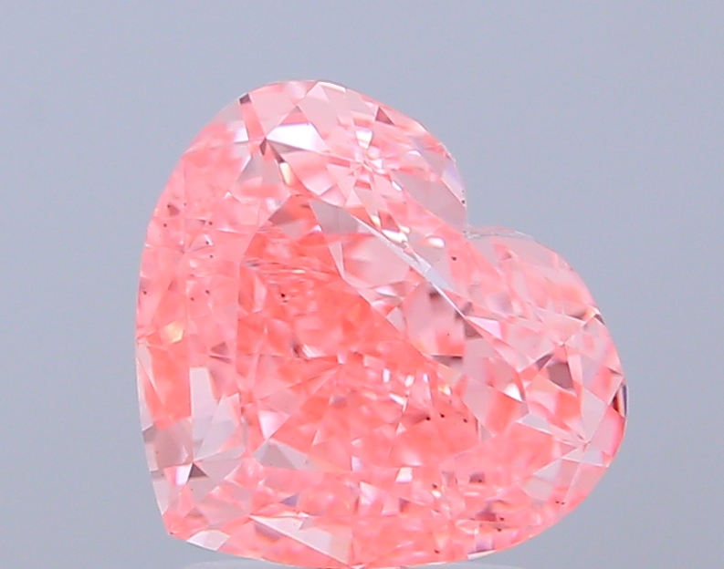 3.00 ct Heart Fancy Vivid Pink Lab-Grown Diamond