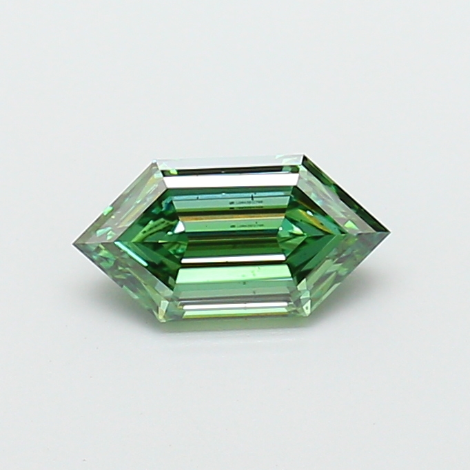 1.43 ct Dutch Marquise lab grown diamond Fancy Vivid Green VS2