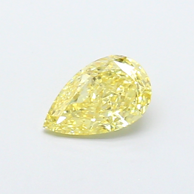 0.90 ct Pear Fancy Intense Yellow Lab-Grown Diamond