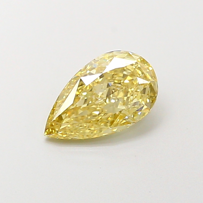 1.08 ct Pear Fancy Intense Yellow Lab-Grown Diamond