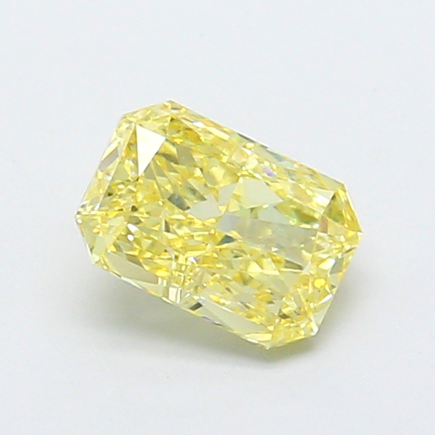 1.08 ct Radiant Fancy Light Yellow Lab-Grown Diamond