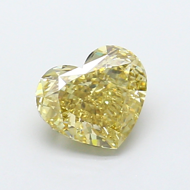 2.06 ct Heart Fancy Vivid Yellow Lab-Grown Diamond