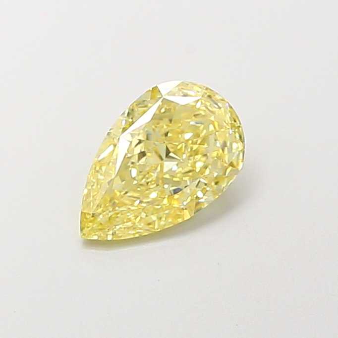 1.01 ct Pear Fancy Intense Yellow Lab-Grown Diamond