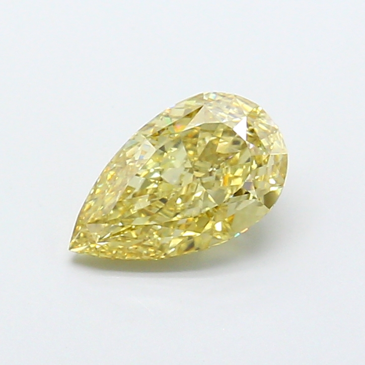 2.04 ct Pear Fancy Intense Yellow Lab-Grown Diamond