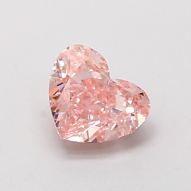 0.89 ct Pink (Intense) VS1 Heart Modified lab-grown diamond