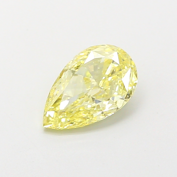 0.19 ct Pear Fancy Vivid Yellow Lab-Grown Diamond