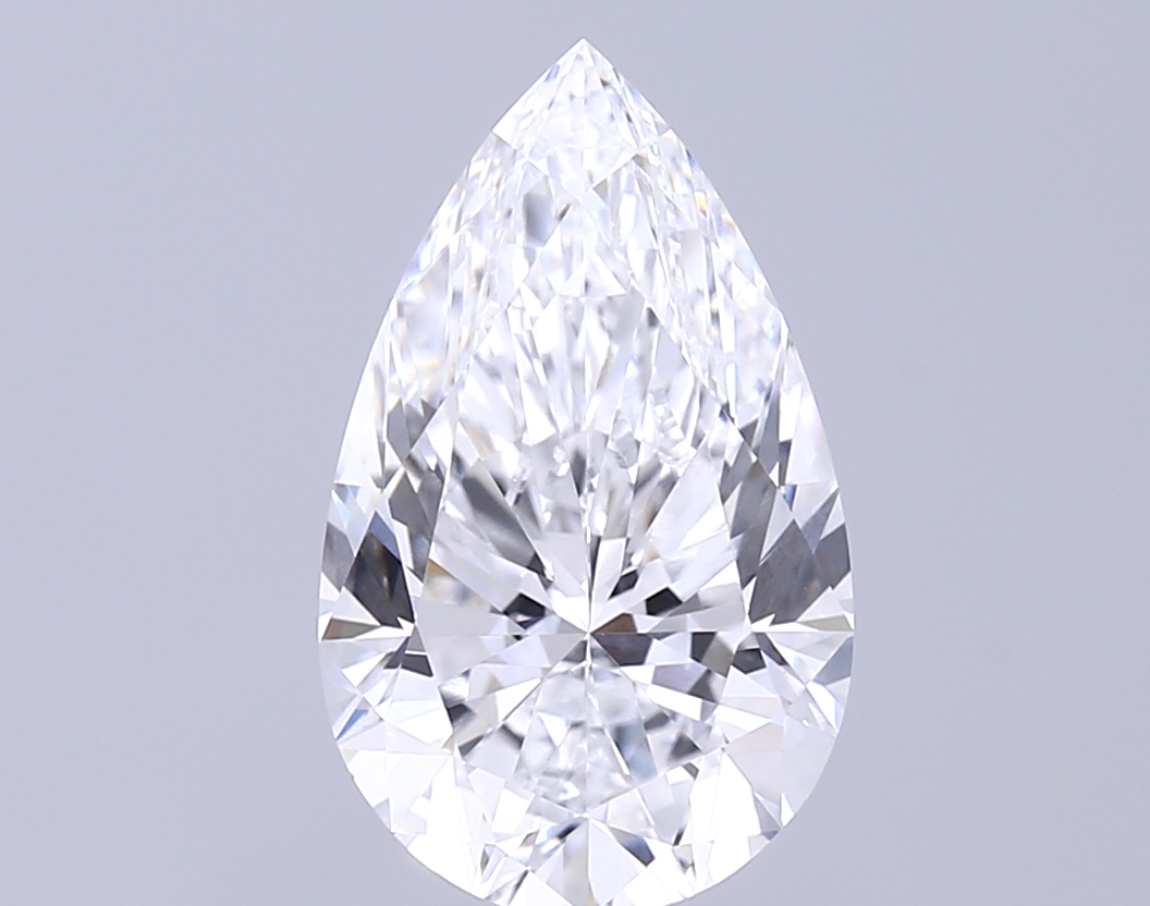 3.46 Carat Pear Cut Lab Diamond