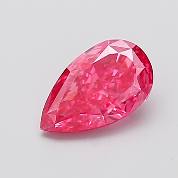 1.06 ct Pear Fancy Vivid Pink Lab-Grown Diamond