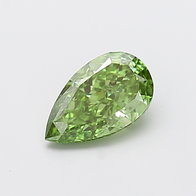 1.30 ct Pear Fancy Vivid Green Lab-Grown Diamond