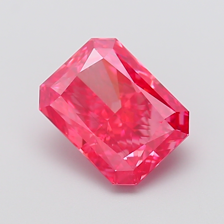3.03 ct Radiant Fancy Vivid Pink Lab-Grown Diamond