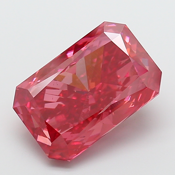 8.04 ct Cushion Fancy Vivid Pink Lab-Grown Diamond