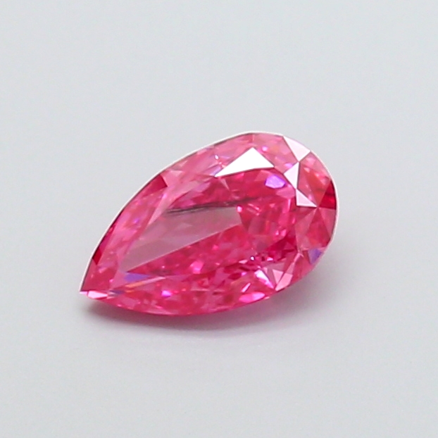 1.01 ct Pear Fancy Vivid Pink Lab-Grown Diamond