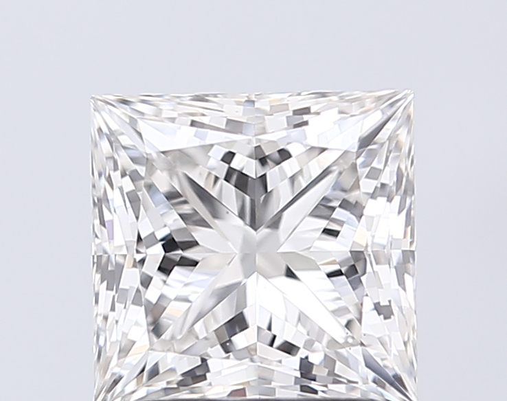 2.10 ct G VS1 Princess Cut lab-grown diamond