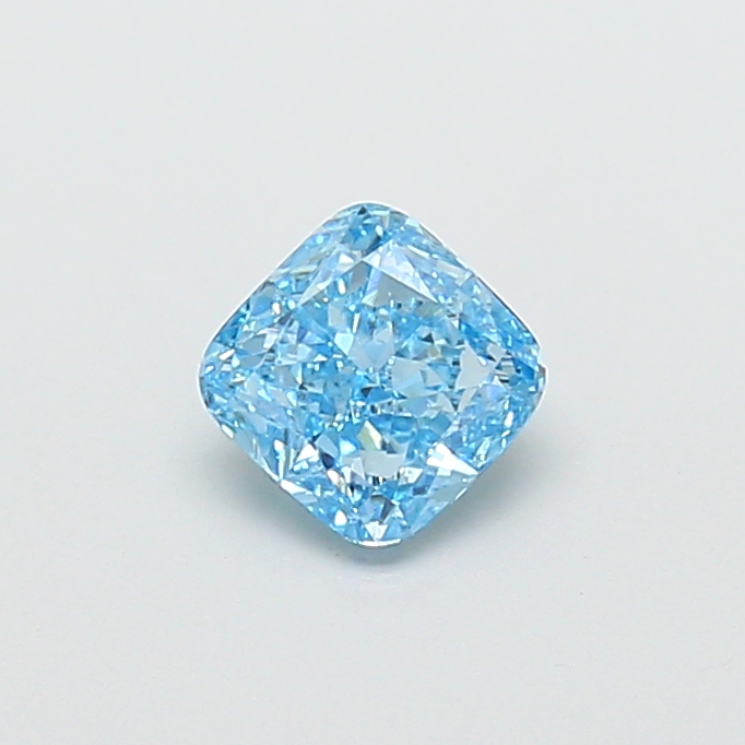 1.24 ct Blue (Vivid) VS1 Square Cushion lab-grown diamond