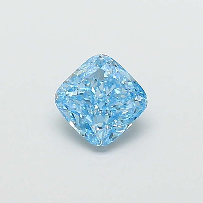 1.21 ct Blue (Vivid) VVS2 Square Cushion lab-grown diamond