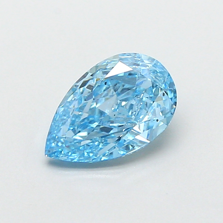 1.02 ct Blue (Vivid) VS2 Pear Modified lab-grown diamond