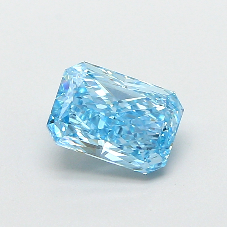 1.06 ct Blue (Vivid) VS1 Radiant lab-grown diamond