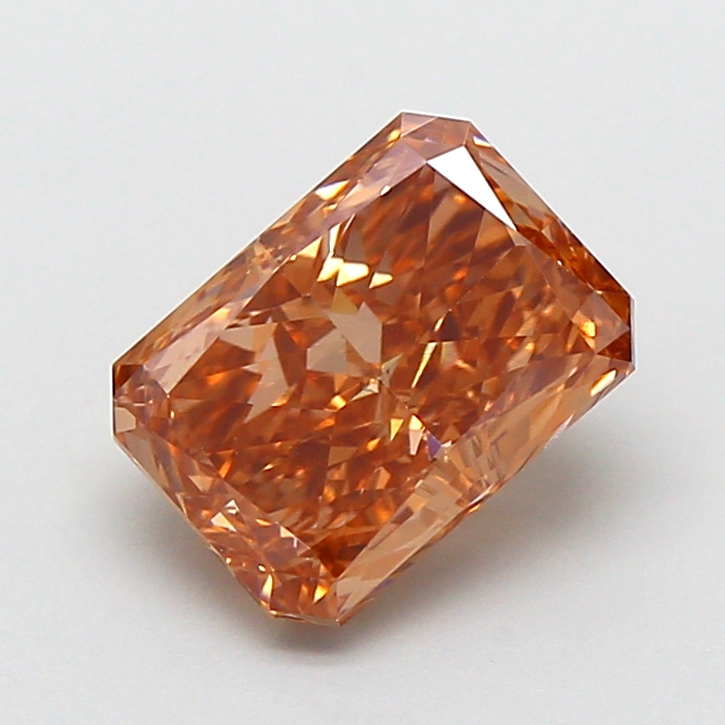 2.02 ct Brown (Fancy) VVS2 Radiant lab-grown diamond