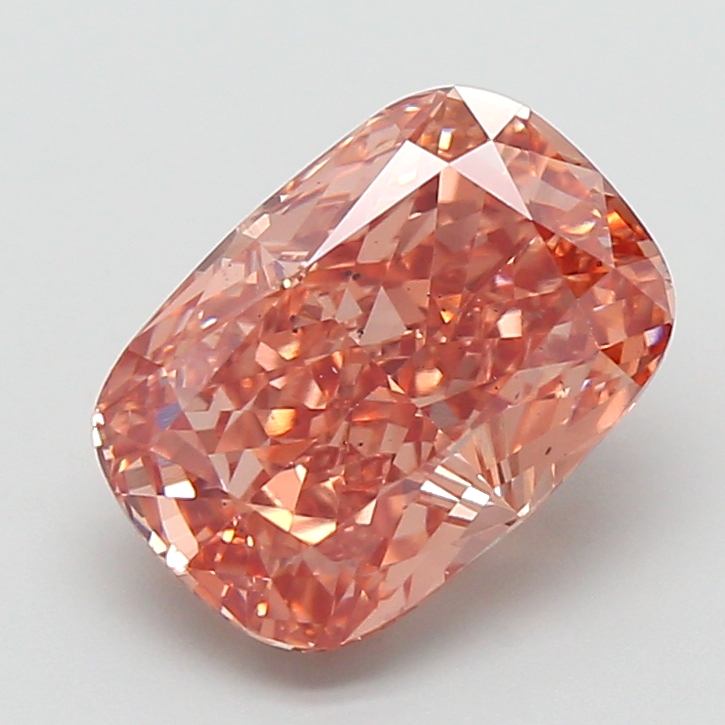 3.01 ct Brown (Fancy) VS2 Cushion lab-grown diamond