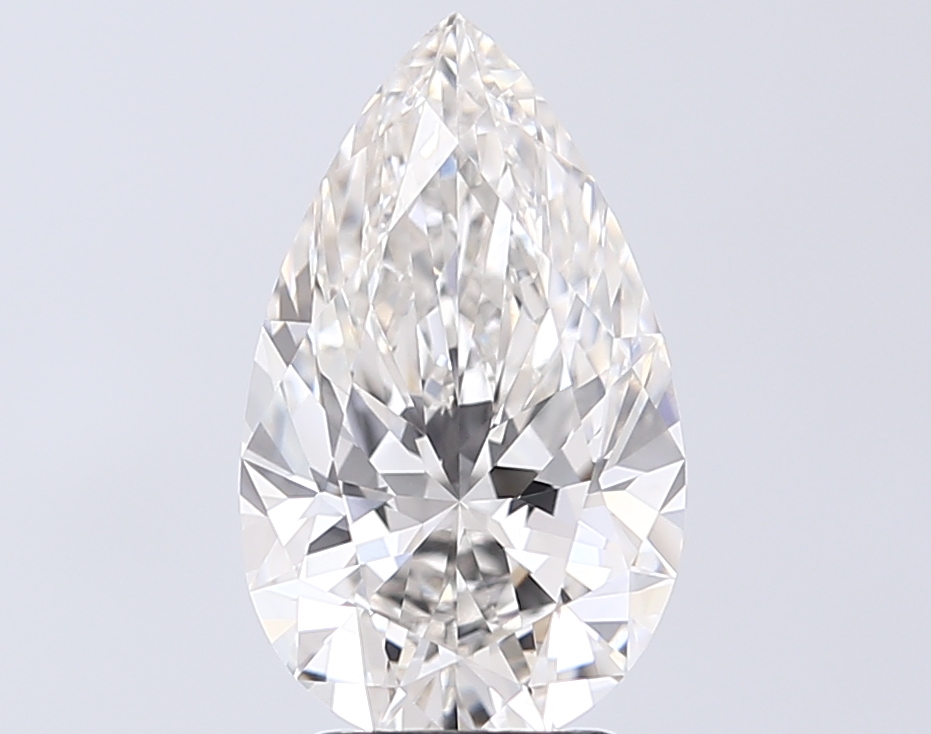3.02 ct G VVS2 Pear Brilliant lab-grown diamond