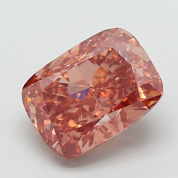 3.02 ct Brown (Fancy) VS1 Cushion lab-grown diamond