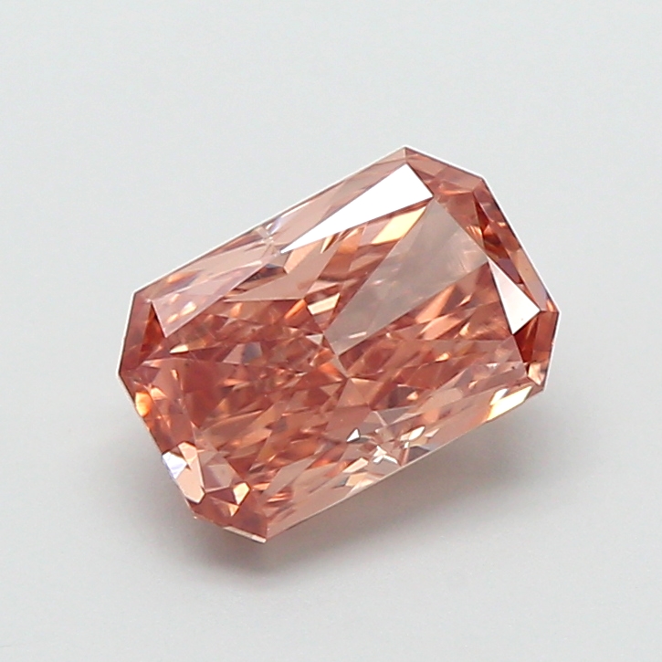 1.58 ct Brown (Fancy) VS1 Radiant lab-grown diamond