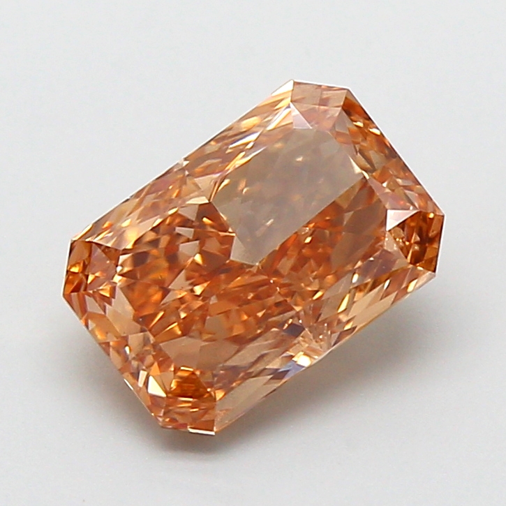 2.03 ct Brown (Fancy) VS2 Radiant lab-grown diamond