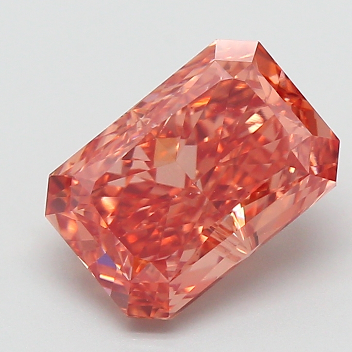 3.02 ct Brown (Fancy) VS1 Radiant lab-grown diamond