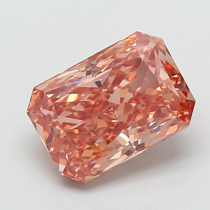 2.52 ct Brown (Fancy) VS1 Radiant lab-grown diamond