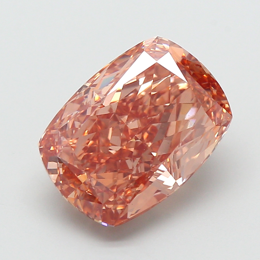 5.00 ct Brown (Fancy) VS2 Cushion lab-grown diamond
