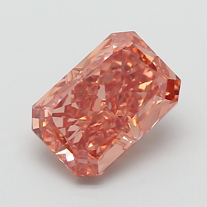 2.07 ct Brown (Fancy) VS1 Radiant lab-grown diamond