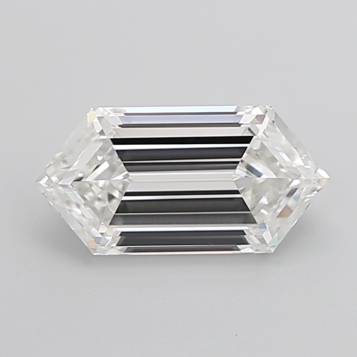3.11 carat Hexagon lab grown diamond, G VVS2, IGI certified
