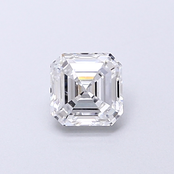 Actual 0.32 carat D Asscher lab-grown diamond
