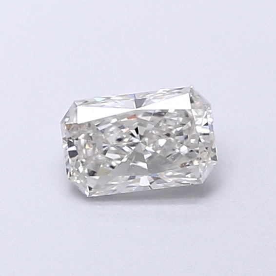 Actual 0.33 carat F Radiant lab-grown diamond